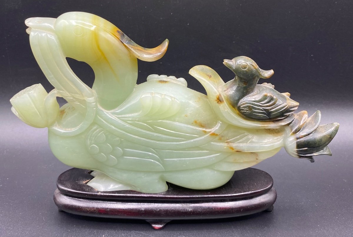 Jade Néphrite Taillé Chinois 1930