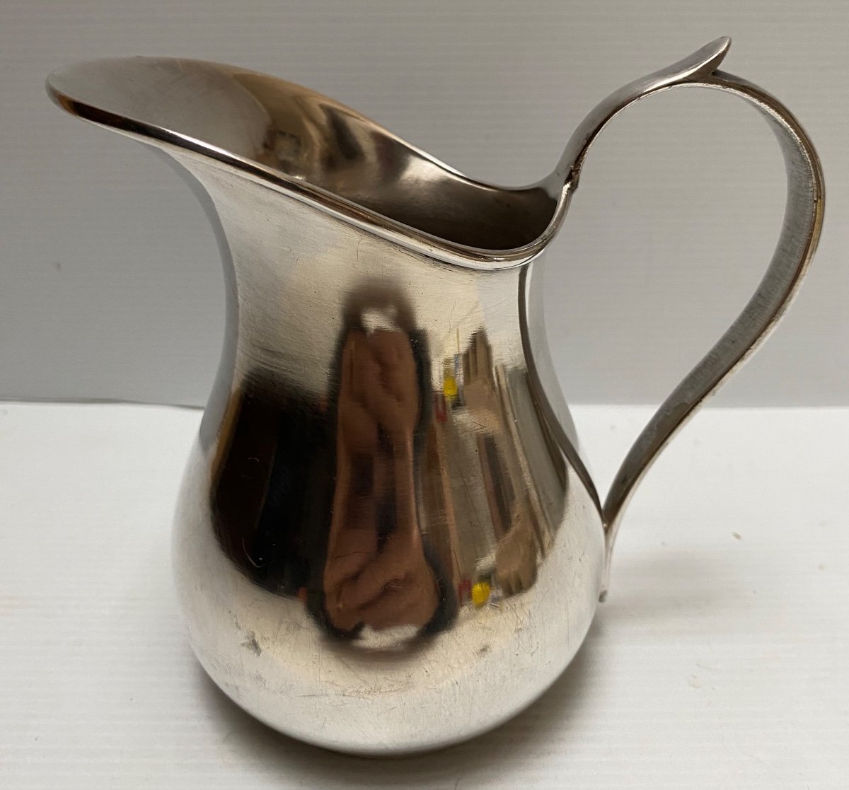 Pitcher Compagnie Générale Transatlantique Silver Metal-photo-4