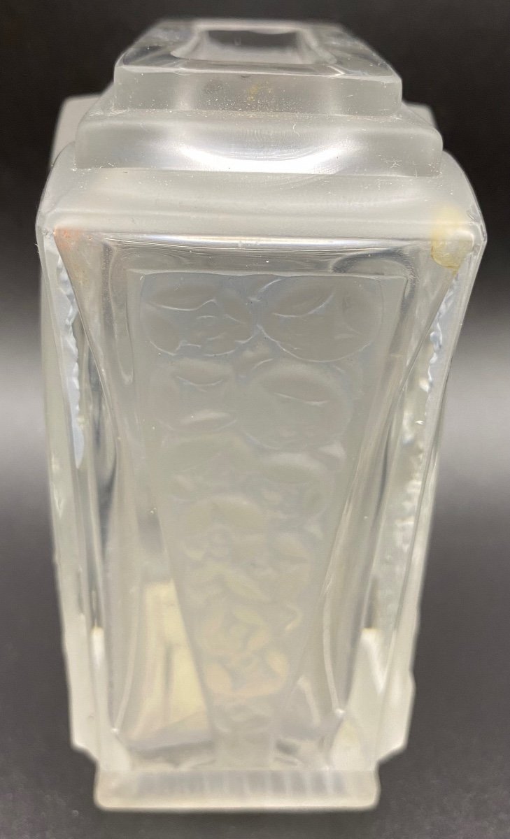 Sandblasted Molded Crystal Vase Espaivet 1925-photo-4