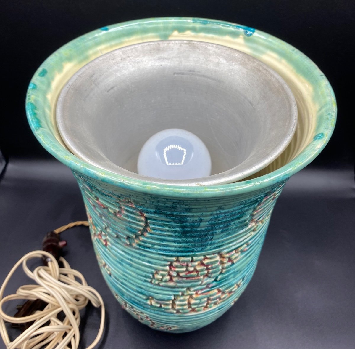 Ceramic Lamp By Reb 1950-photo-4