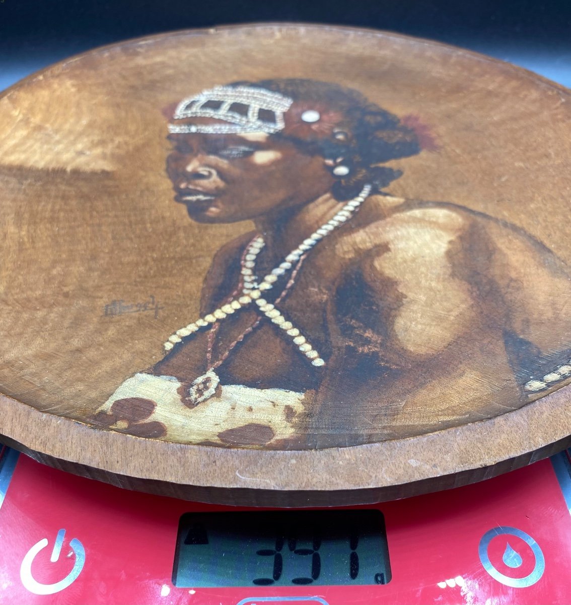 Portrait Of Madagascar Woman On Wood Around 1900 By Roger Roussel-photo-5