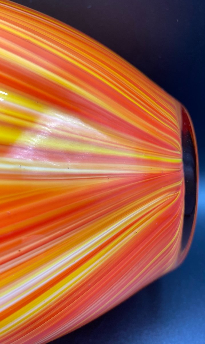Missoni - Murano Vase In Crystal Triple Layers Circa 1970/80-photo-3