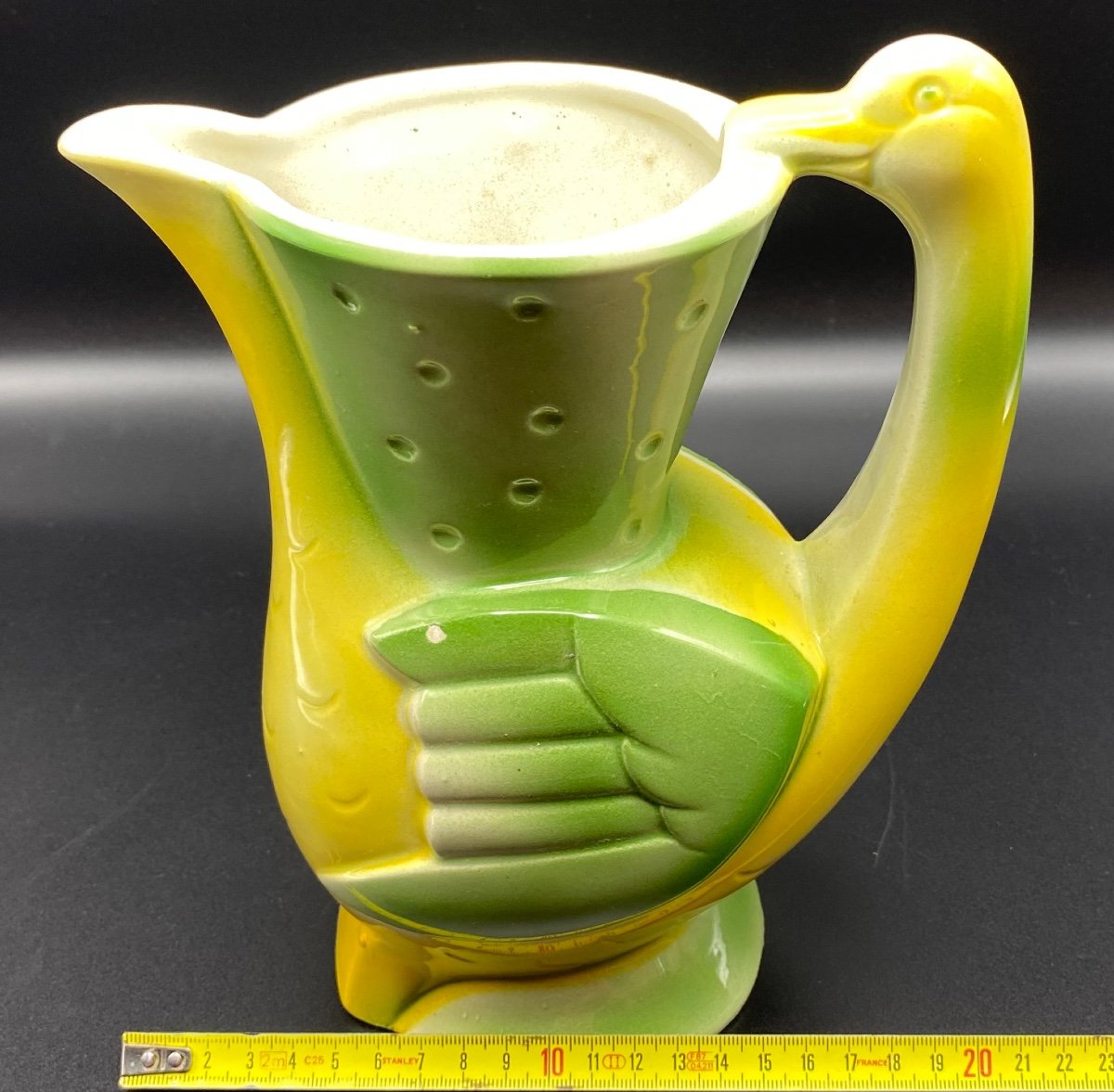 Saint Clément Goose Pitcher Circa 1920/30 In Barbotine-photo-7