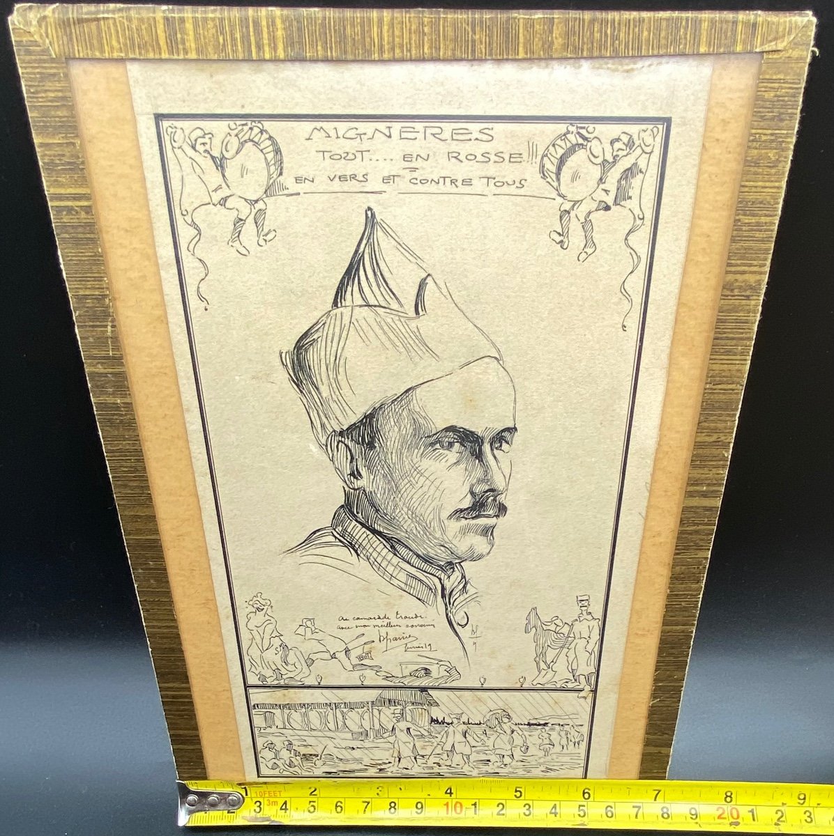 Dessin à L’encre Février 1919 Dédicacé B Francis-photo-3