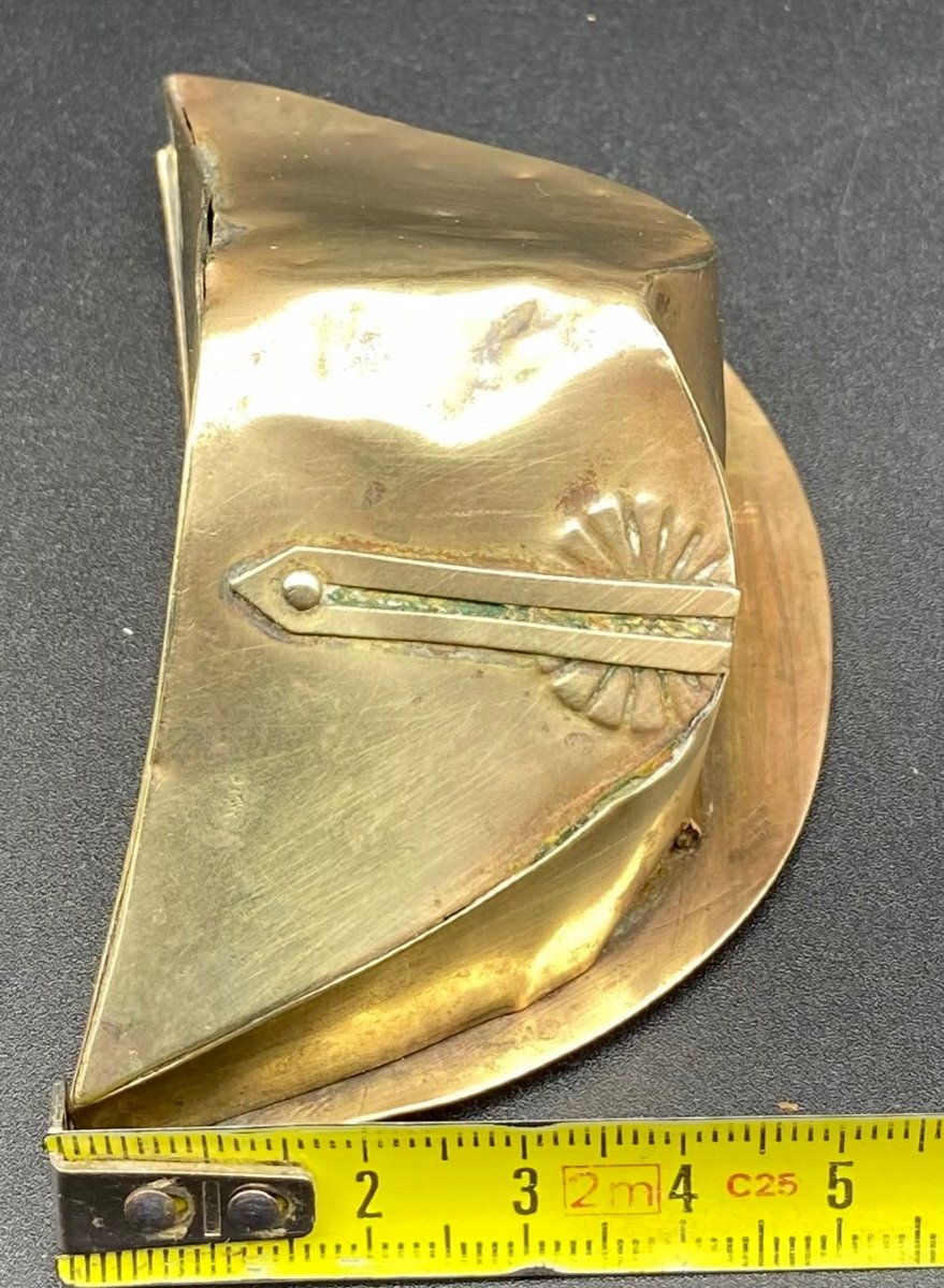 Tabatière En Laiton, Un Bicorne à La Cocarde Fin XVIIIème Début XIXème -photo-4