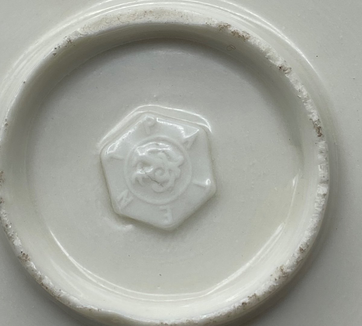 Enamelled Porcelain Tray Painted And Enhanced With Gold XIXth By Cr Patent-photo-3