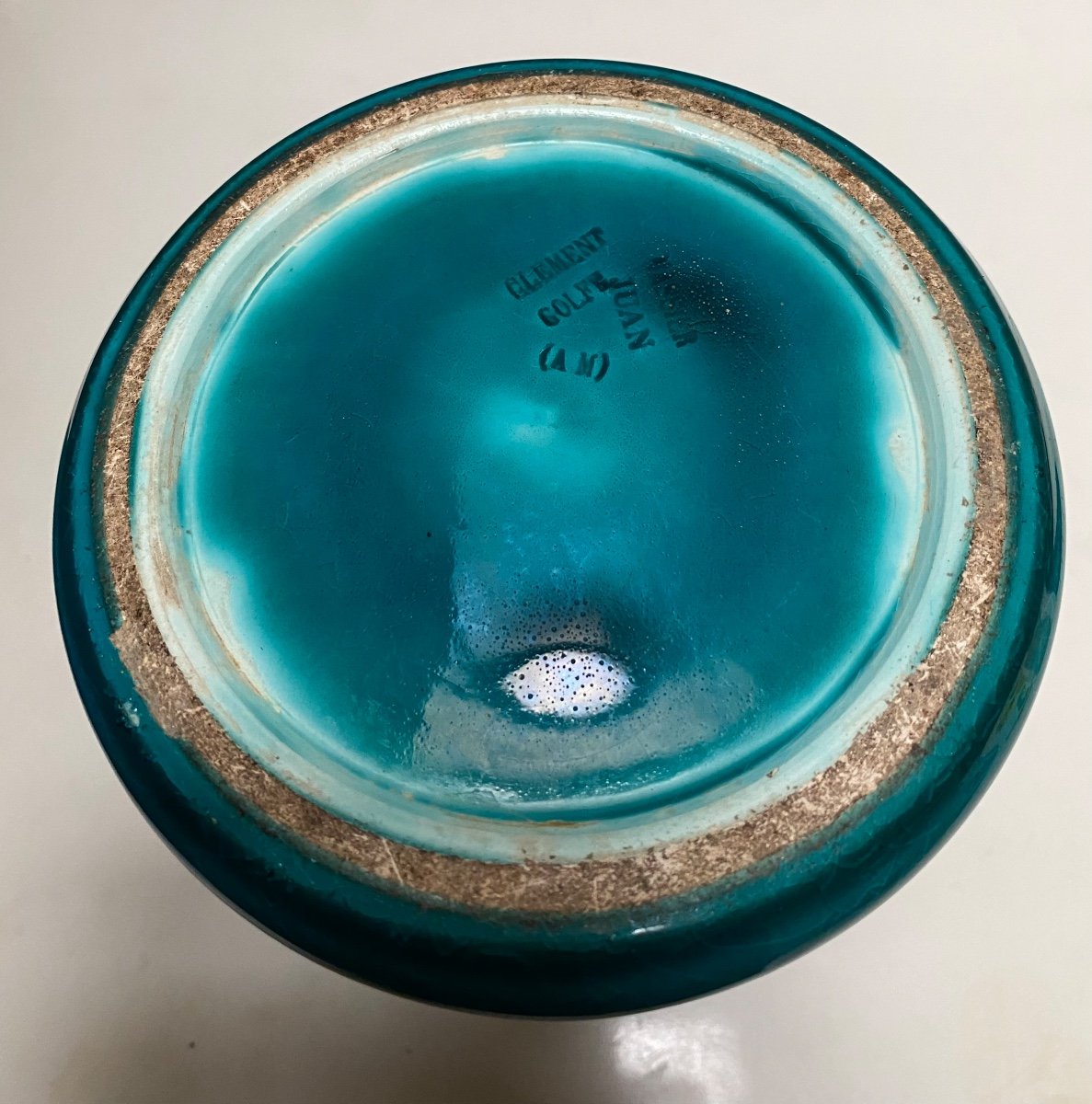 Vase En Terre Cuite émaillée Craquelée Par Clément Massier Vers 1920-photo-3