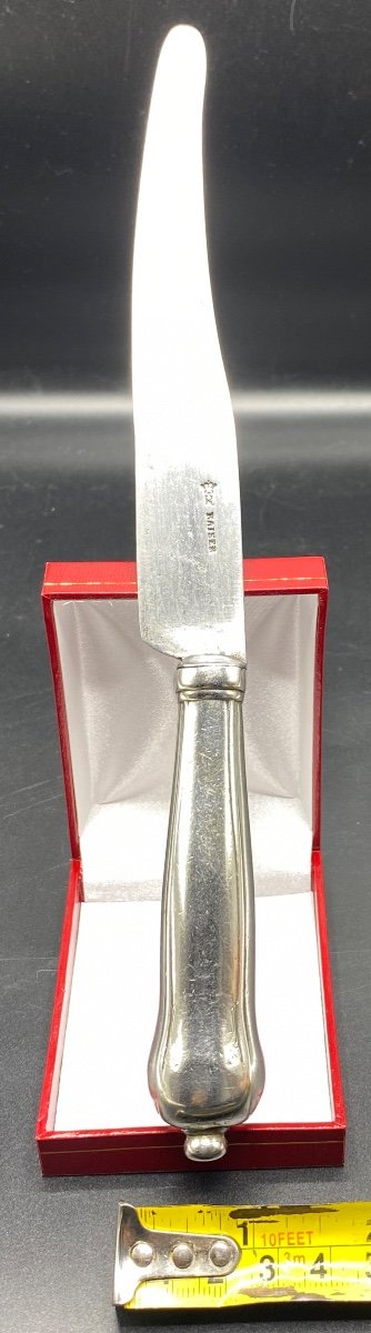 Table Knife In Sterling Silver And Steel Blade Germany Late 18th Century By Kaiser-photo-7