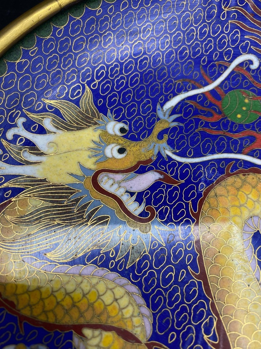 Chinese Cloisonne Bronze Cup Circa 1930-photo-3