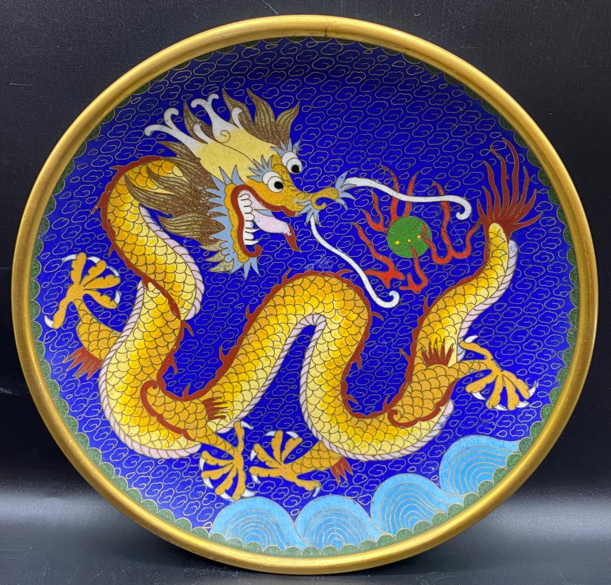 Chinese Cloisonne Bronze Cup Circa 1930