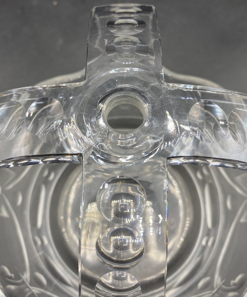 Large Crown In Cut Crystal Saint Louis 19th-photo-2