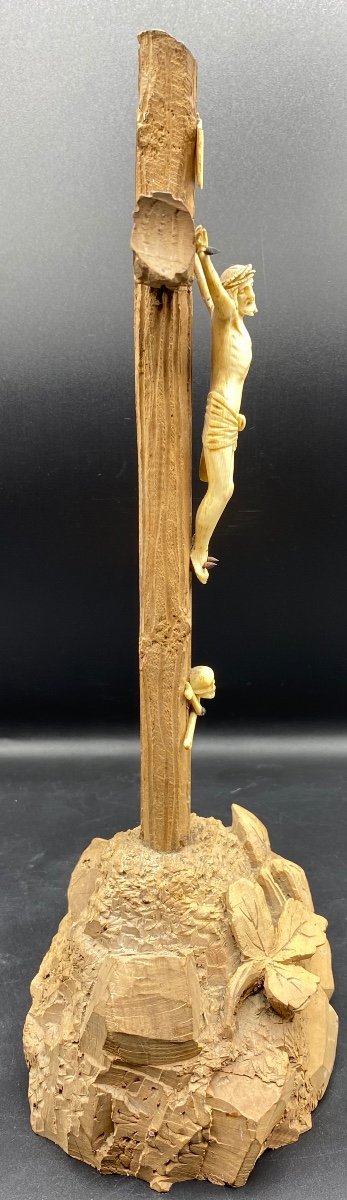 Christ Janséniste Sur Bois Sculpté Suisse Forêt Noire Fin XVIIIème -photo-4