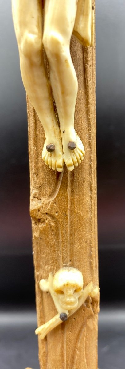 Christ Janséniste Sur Bois Sculpté Suisse Forêt Noire Fin XVIIIème -photo-1