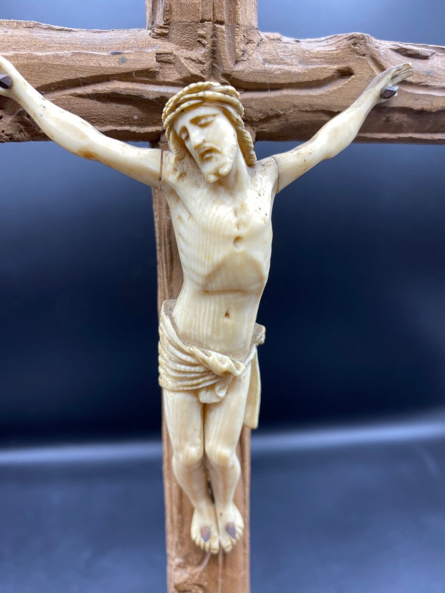 Christ Janséniste Sur Bois Sculpté Suisse Forêt Noire Fin XVIIIème -photo-4
