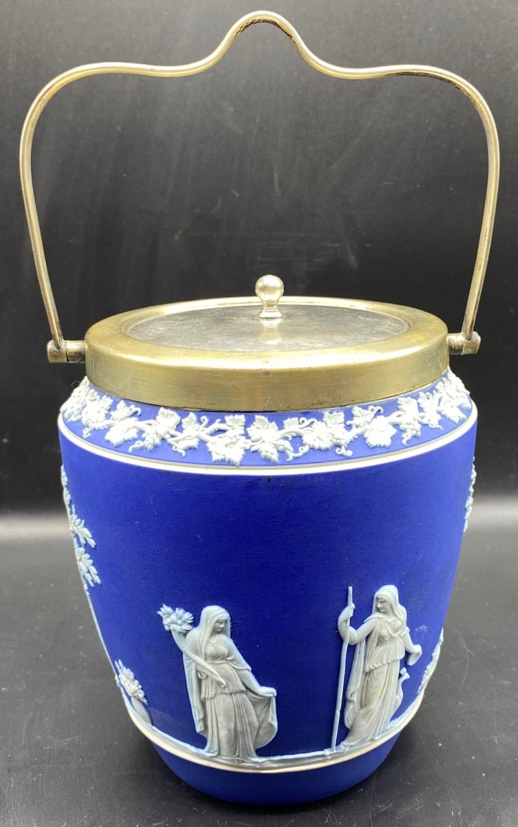 Wedgwood Stoneware And Biscuit Biscuit Bucket Circa 1930-photo-3