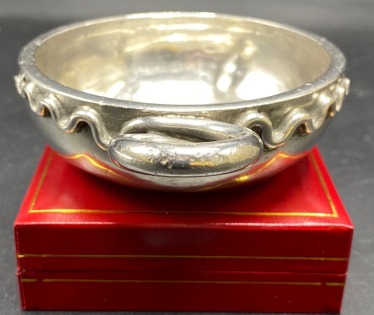 Taste-wine In Sterling Silver XVIIIth (1781) Riom Mathieu Vincent Delarbre-photo-4