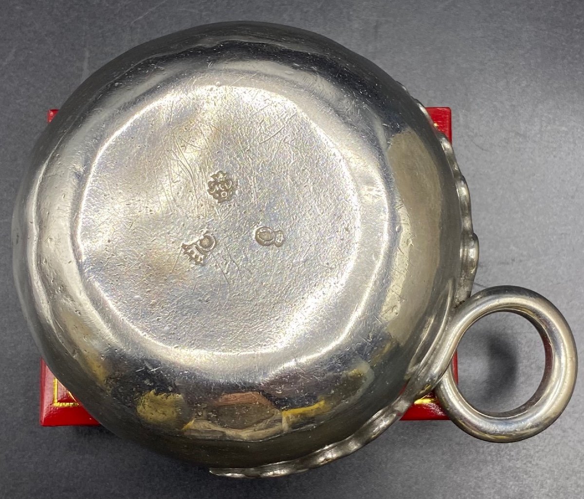 Taste-wine In Sterling Silver XVIIIth (1781) Riom Mathieu Vincent Delarbre-photo-3