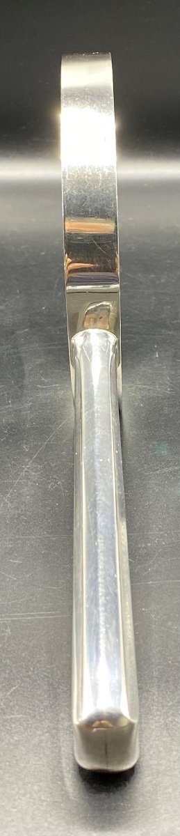 Large Desk Magnifying Glass In Sterling Silver English 1964/65 London-photo-3
