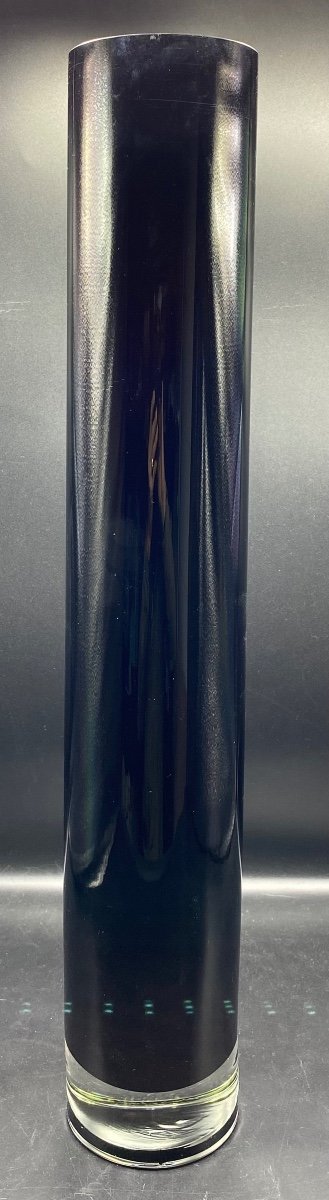 Very Large Murano Three-layer Glass Roller Vase Circa 1960/70-photo-2