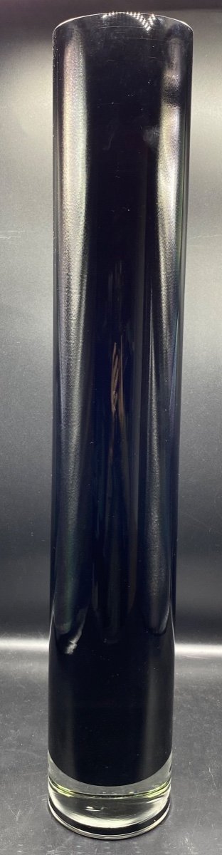 Très Grand Vase Rouleau En Verre à Trois Couches Murano Vers 1960/70