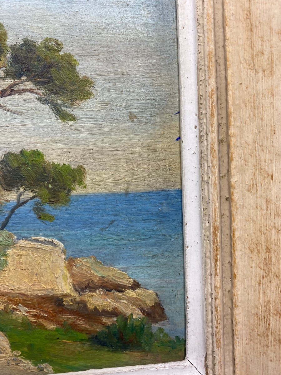 Petit Tableau Huile Sur Panneau Par Louis Jourdan Des Années 1930-photo-4
