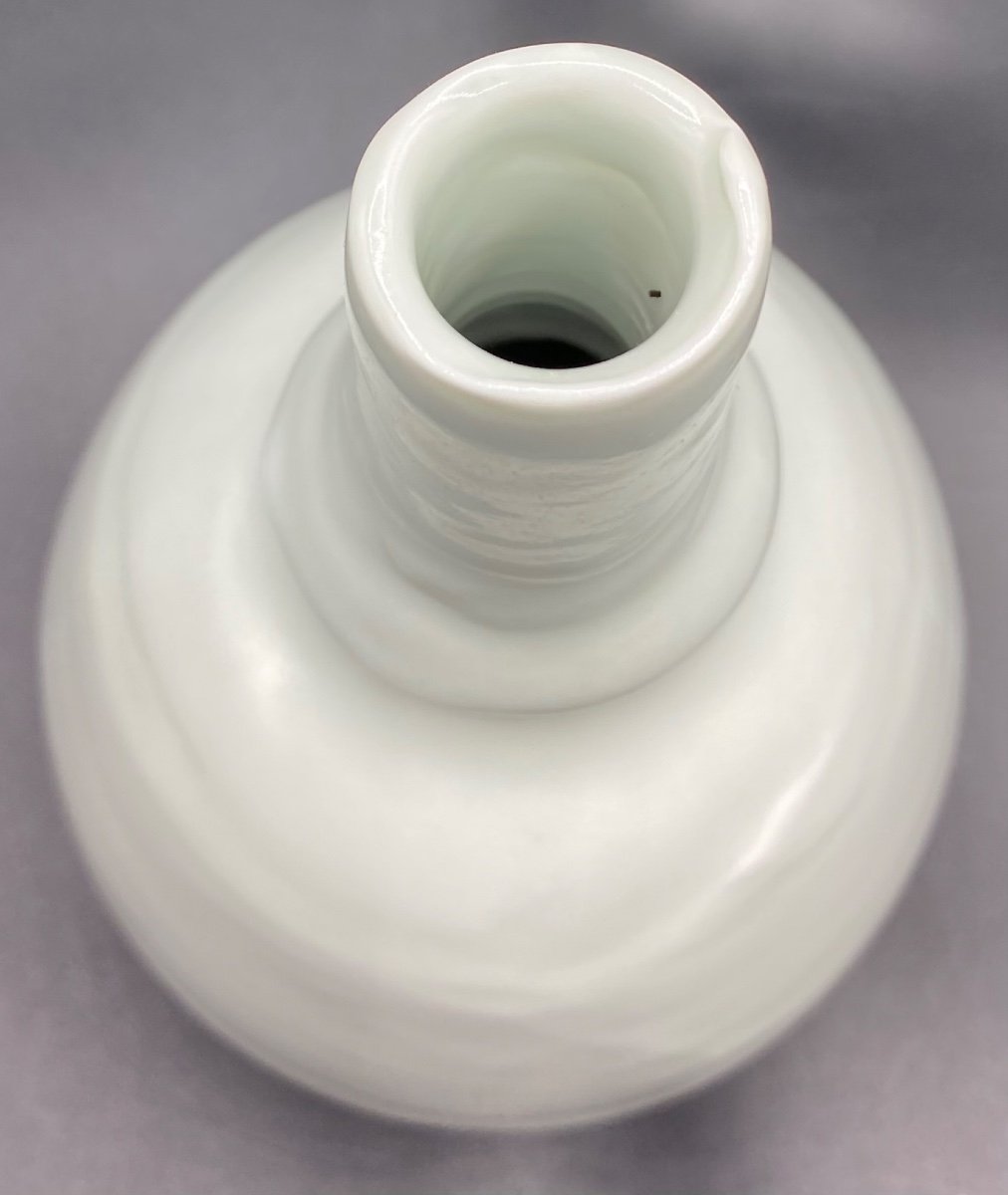 Vase Soliflore En Porcelaine émaillée Du Japon Vers 1900-photo-3