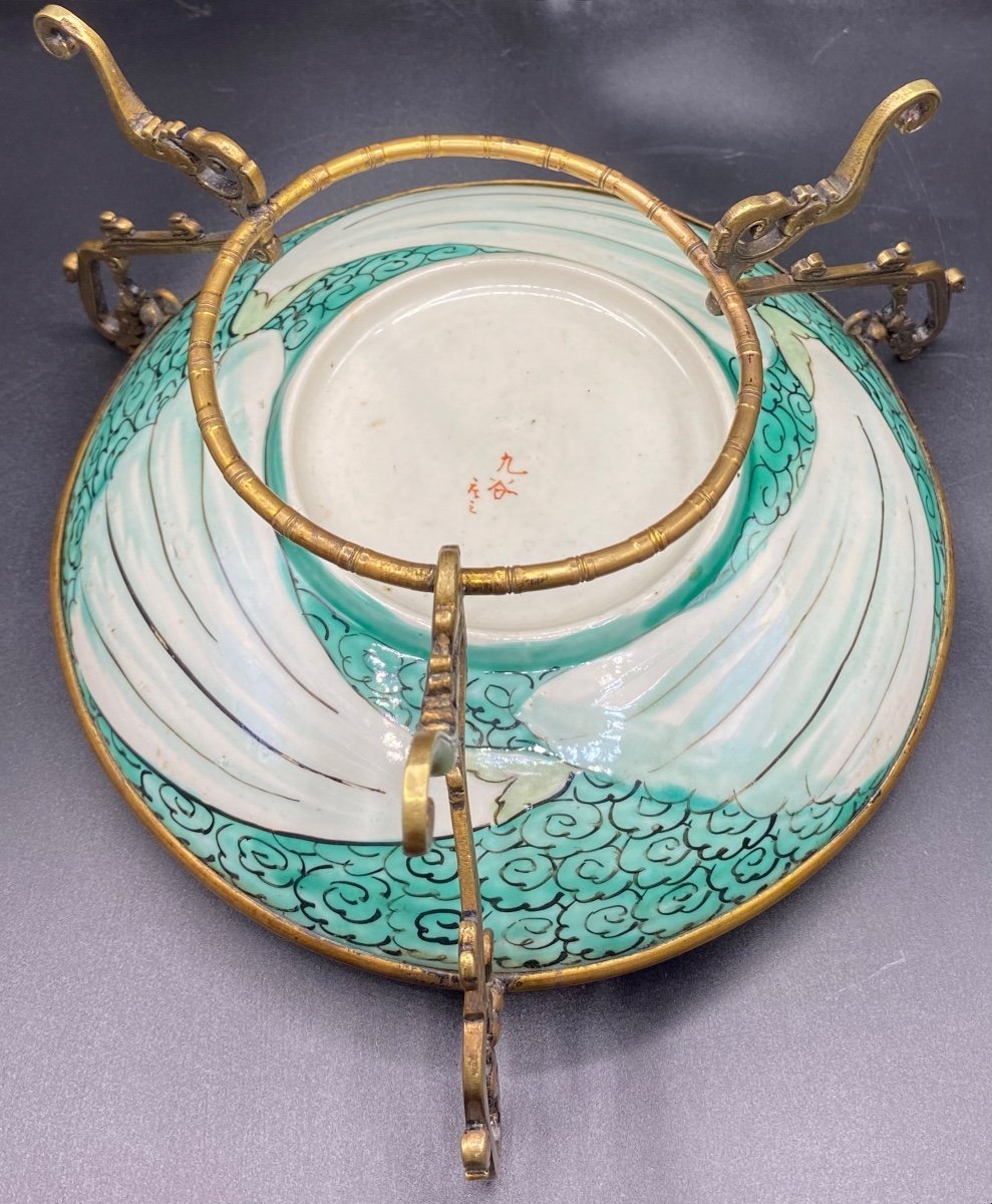 Painted Enameled Earthenware Cup “kutani” Japan Circa 1900-photo-4