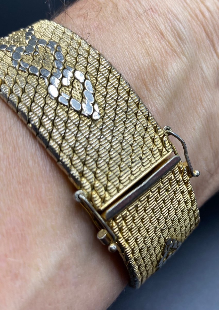 Bracelet En Plaqué Or Français, Des Années 1960/70,  Signé De Cesare-photo-1