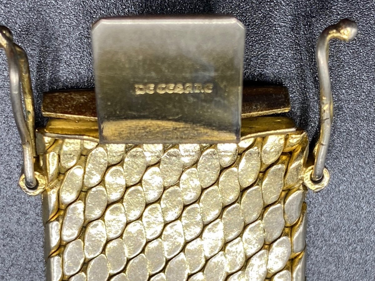 Bracelet En Plaqué Or Français, Des Années 1960/70,  Signé De Cesare-photo-4