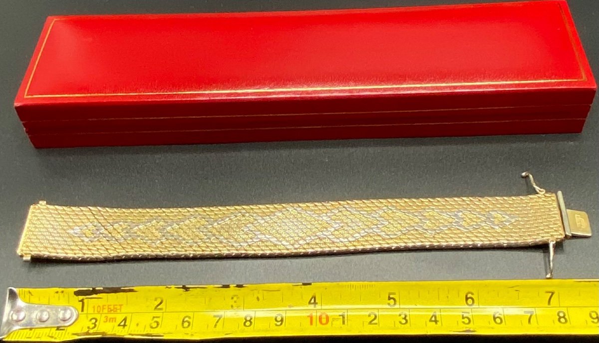 Bracelet En Plaqué Or Français, Des Années 1960/70,  Signé De Cesare-photo-6