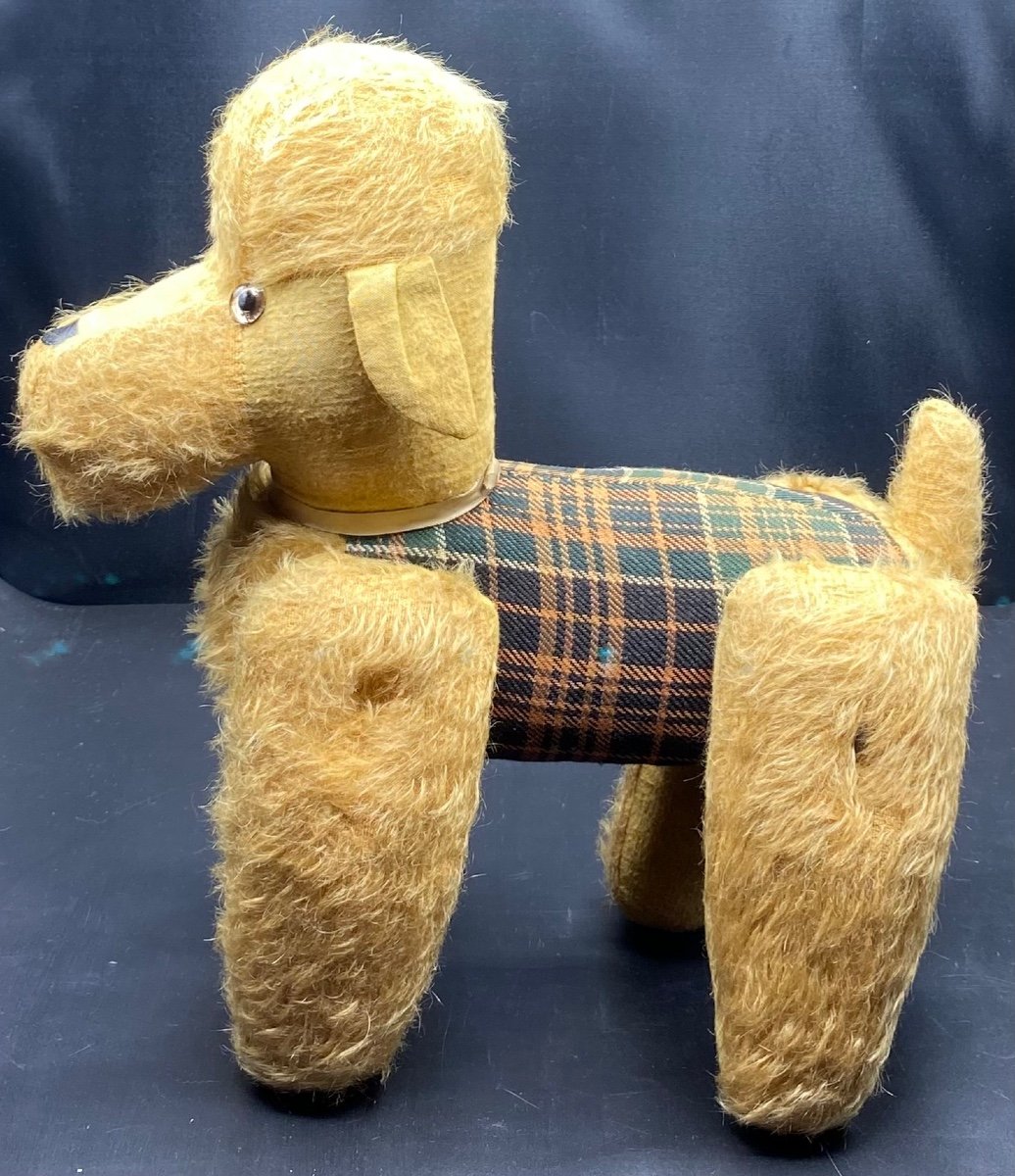 Dog Plush From 1960/70 Articulated -photo-3