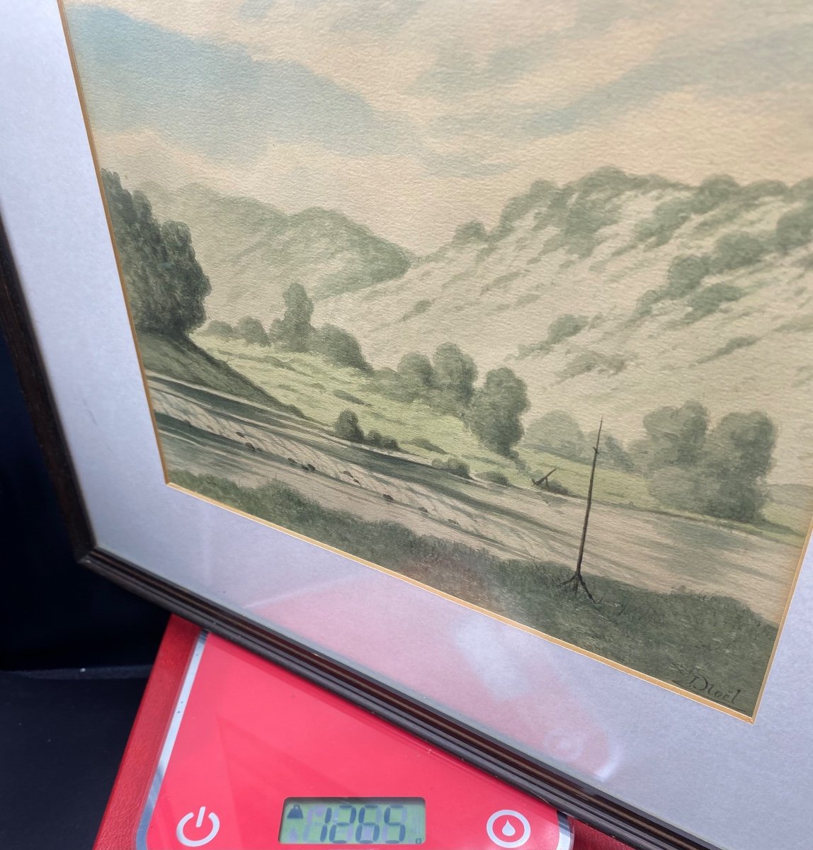Aquarelle Par D. Noël Des Années 1920 ( 1 sur 4 )-photo-3