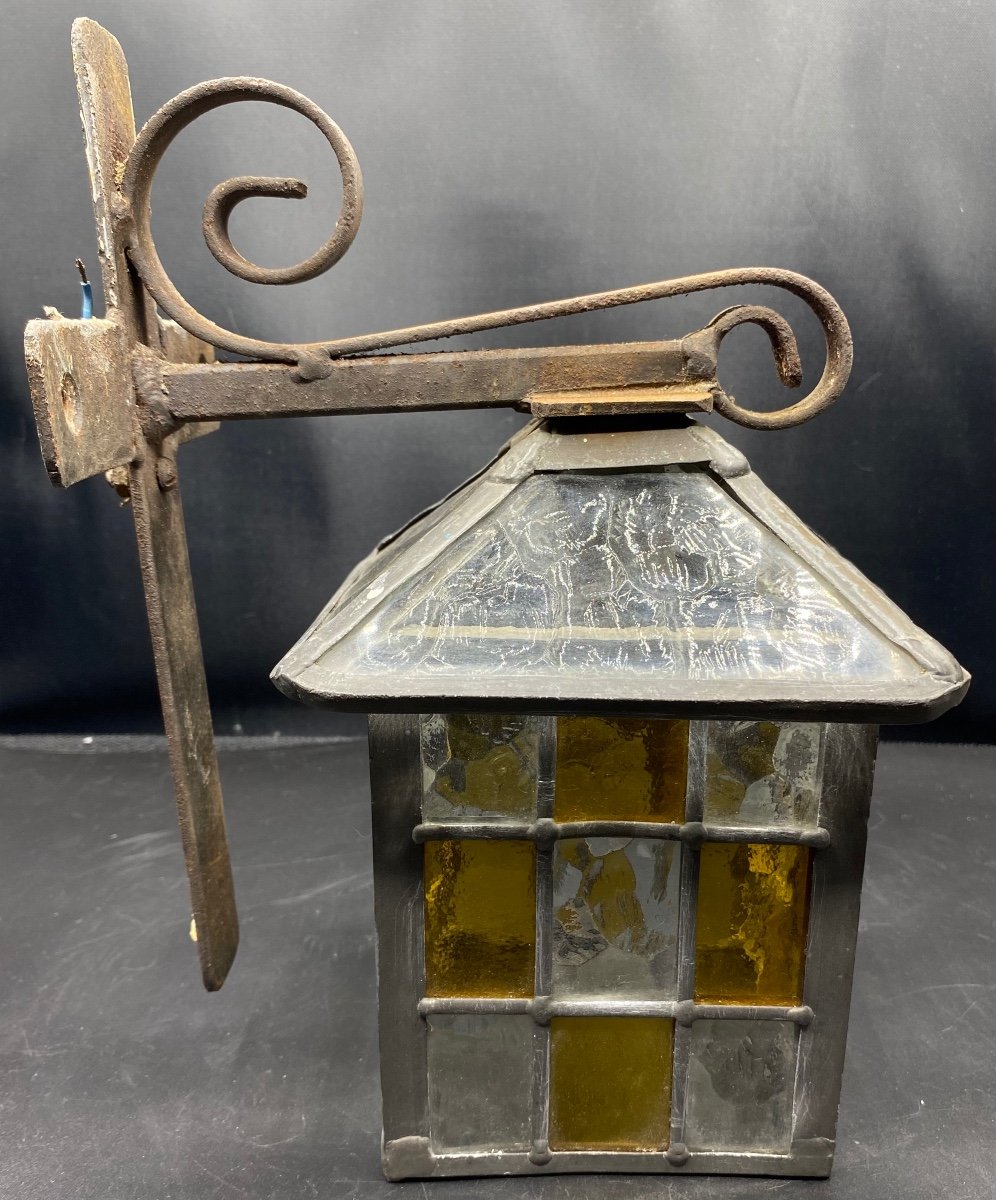 Small French 1930s Outdoor Lantern -photo-4