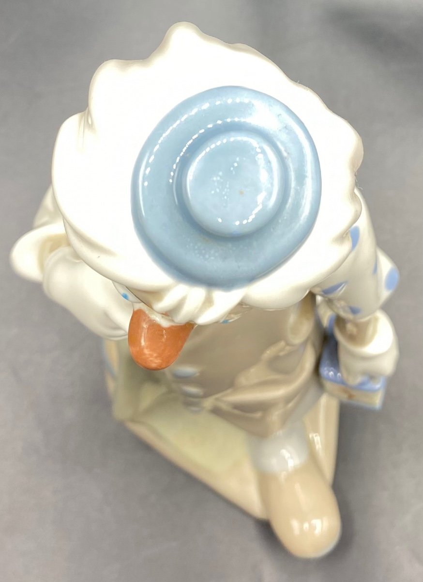 Clown Porcelain Subject By Casades Spain Circa 1950/60-photo-4