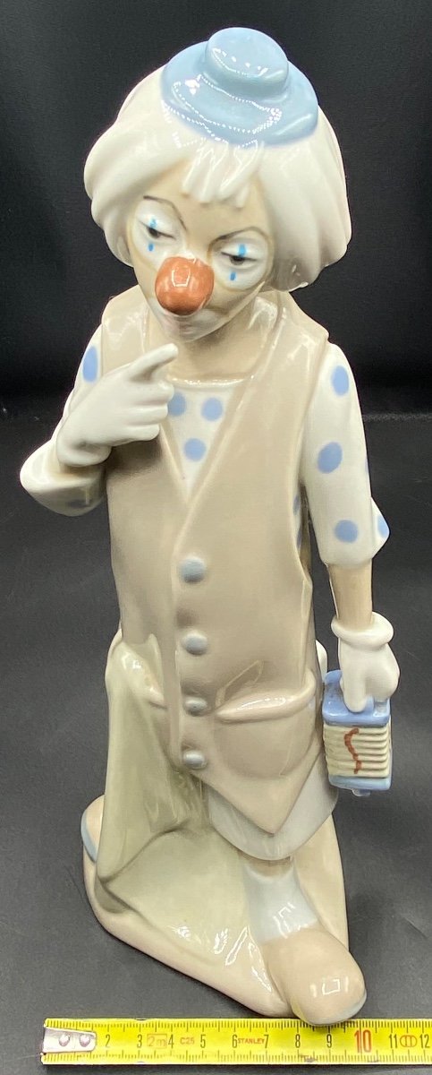 Clown Porcelain Subject By Casades Spain Circa 1950/60-photo-5