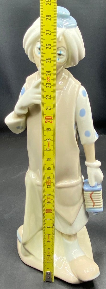 Clown Porcelain Subject By Casades Spain Circa 1950/60-photo-6