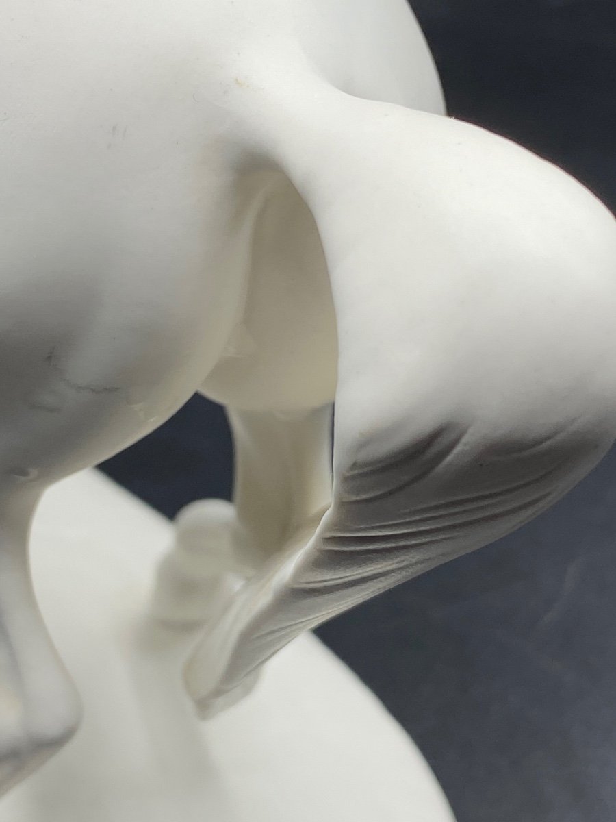 Horse Subject In Glazed Porcelain By Goebel From The Year 1994-photo-1