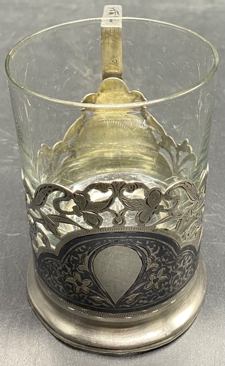 Support In Nieillé Sterling Silver, Russian Around 1900-photo-2