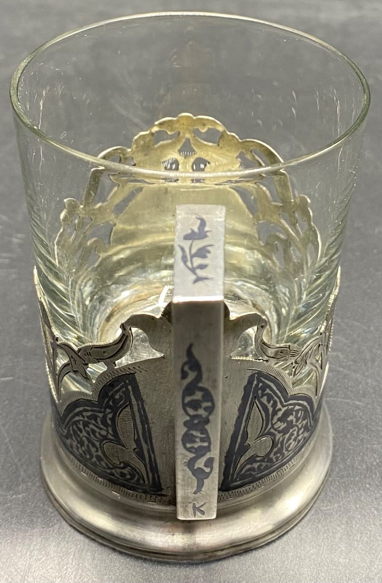 Support In Nieillé Sterling Silver, Russian Around 1900-photo-4