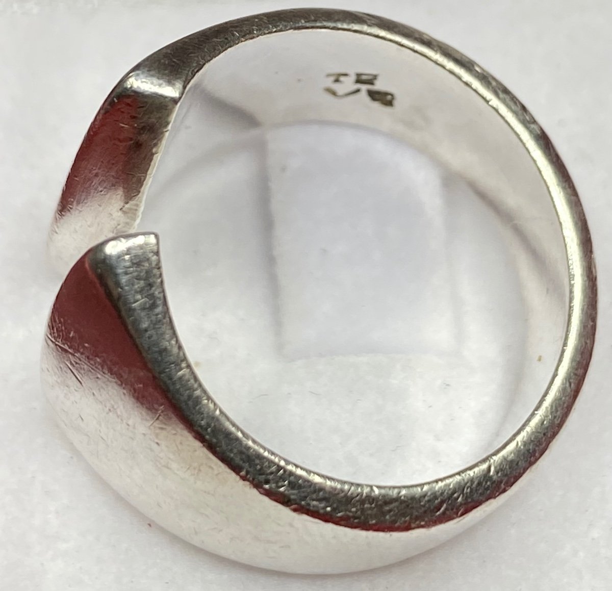 Ring In Sterling Silver From The 1960s/70s Signed By “te Ve” Scandinavian -photo-2