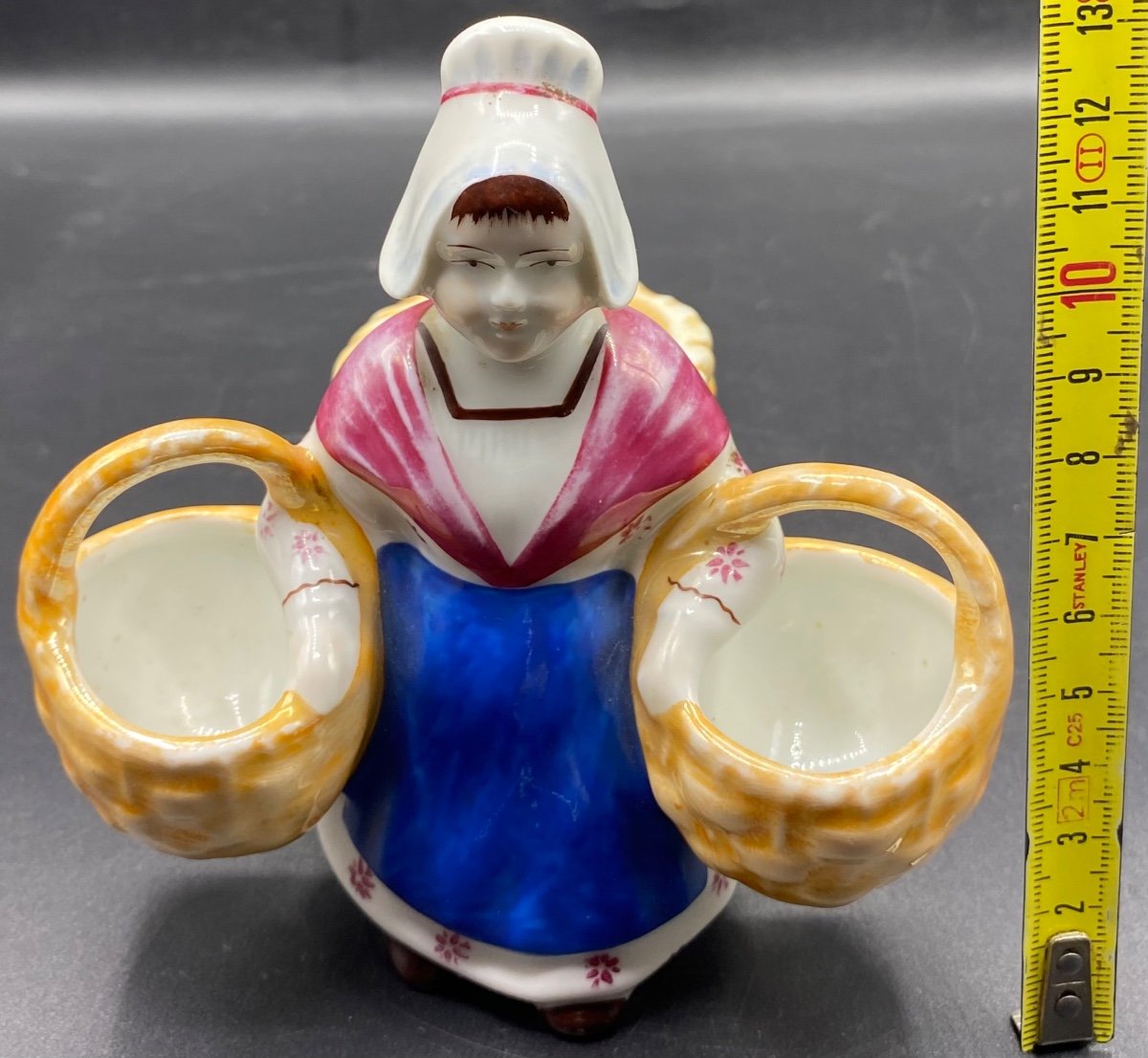 Subject In Limoges Porcelain Salt Pepper And Mustard Pot From The 1930s-photo-4
