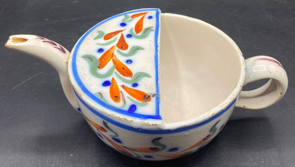 Sick Duck In Painted Enameled Earthenware From The 18th Century From The South-west Auvillars