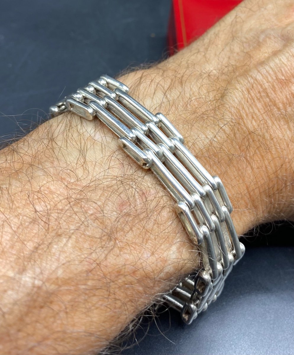 Bracelet In Sterling Silver From Mexico Circa 1930/40-photo-2
