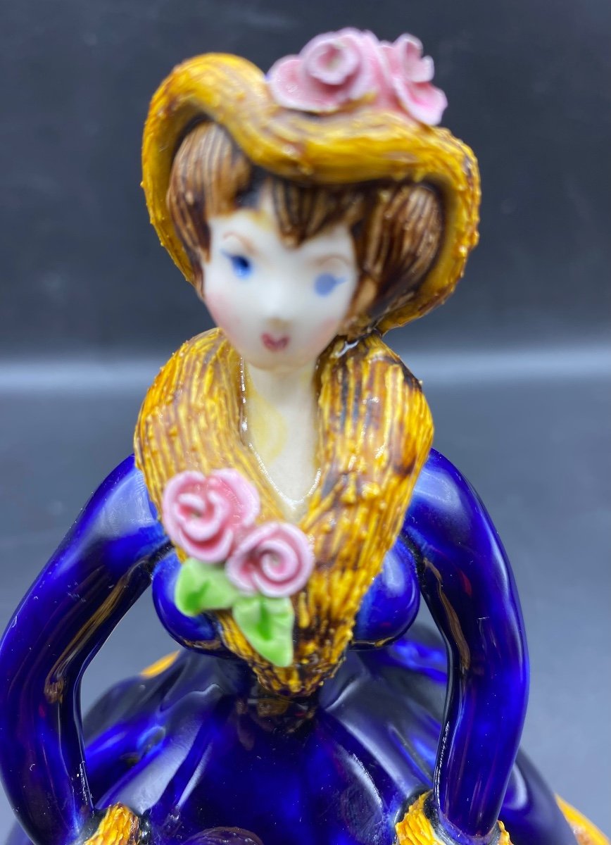 Subject In Russian Glazed Terracotta Around 1950/60-photo-1