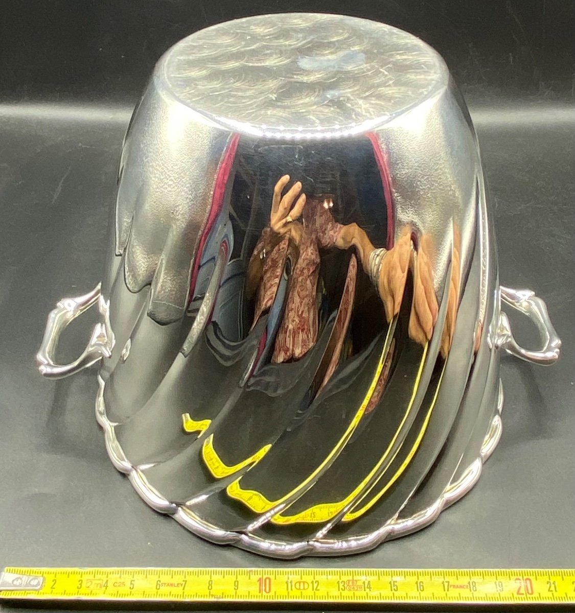 Champagne Bucket In Sterling Silver From The 1960s/70s From Dolci Italie…-photo-4