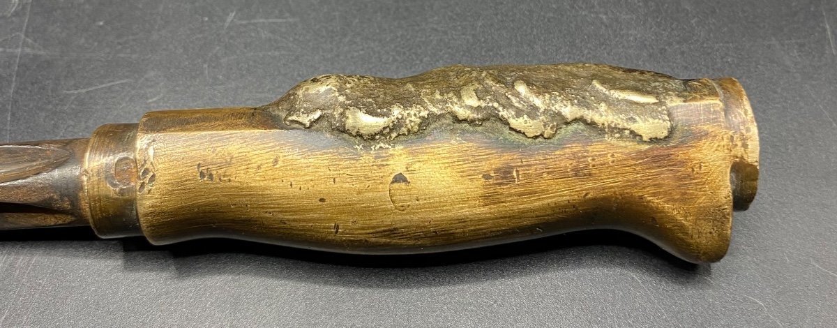 Baïonnette - épée 1886 En Bronze Et Acier Français Pour les Fusils Lebel-photo-3
