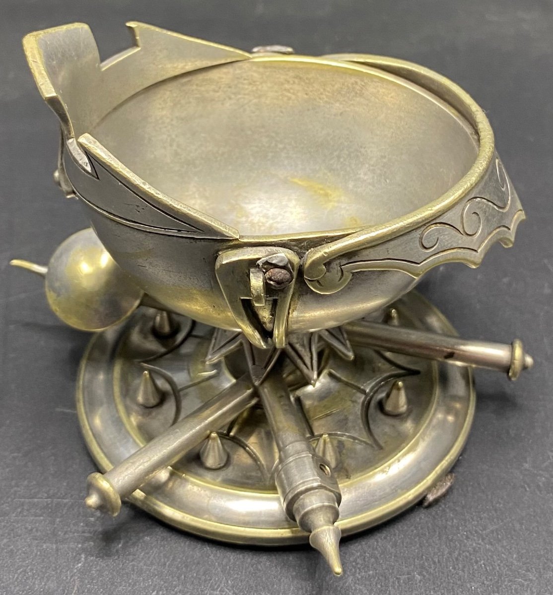 Empty Pocket In French Silver Bronze From The End Of The 19th Century