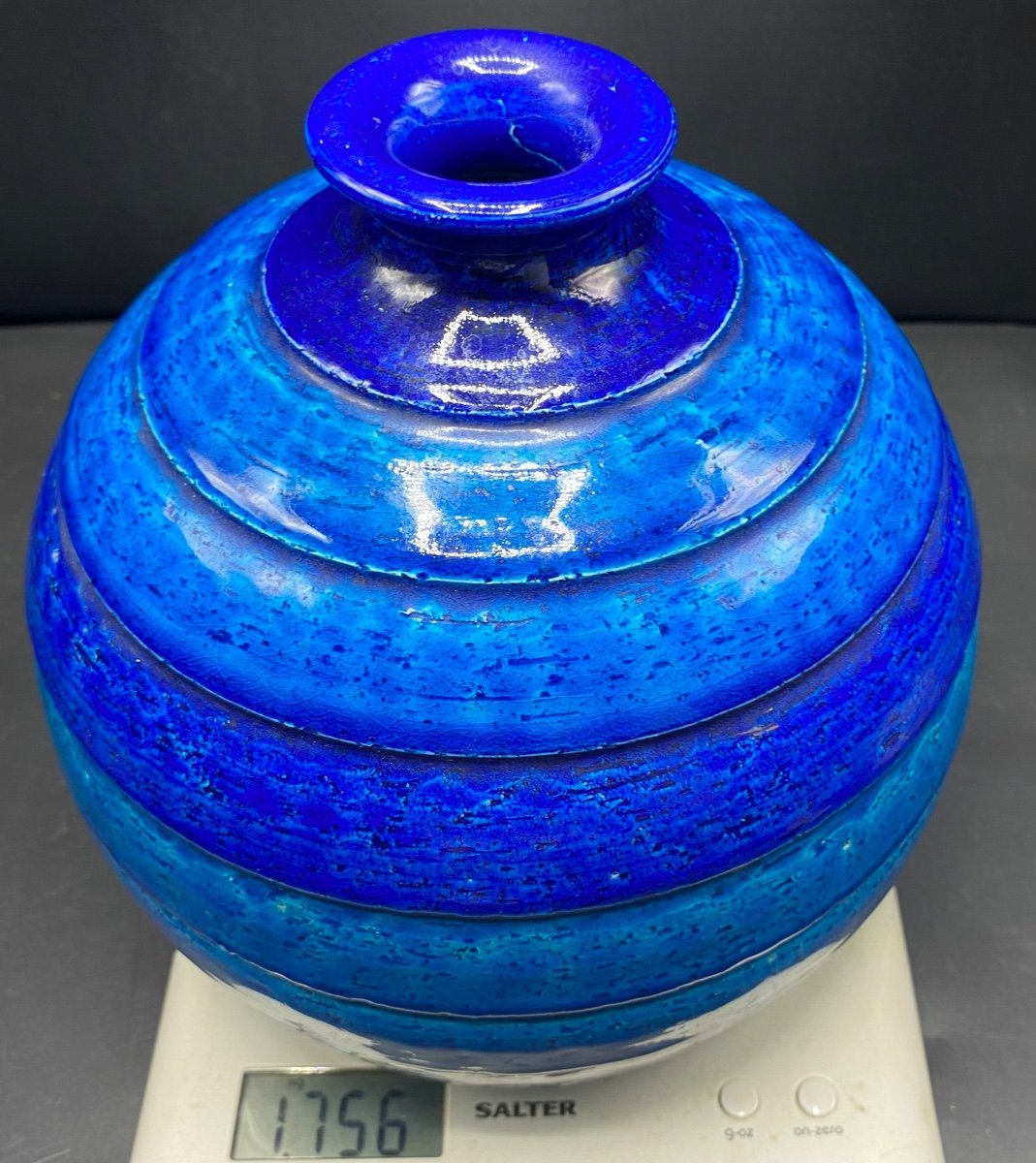 Glazed Terracotta Ball Vase By Aldo Longi From The 1930s-photo-8