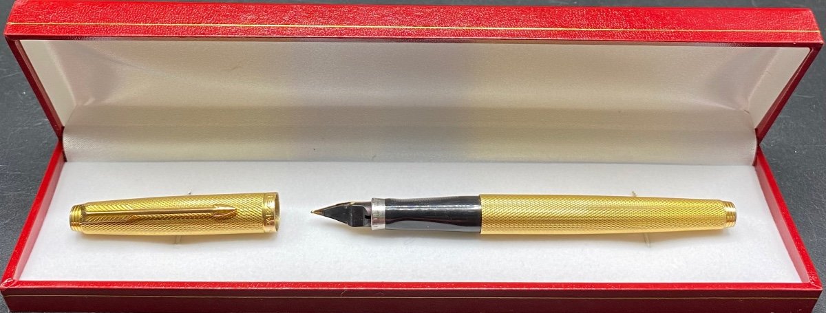Stylo Plume Plaqué Or Et Or Parker Des Années 1960-photo-2