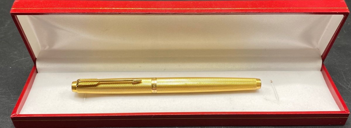 Stylo Plume Plaqué Or Et Or Parker Des Années 1960-photo-3